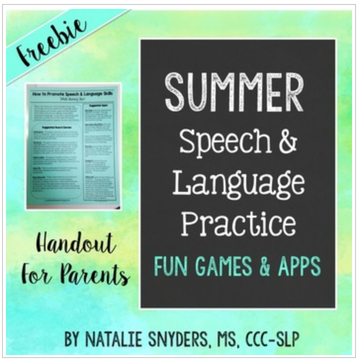 speech therapy activities for nonverbal students