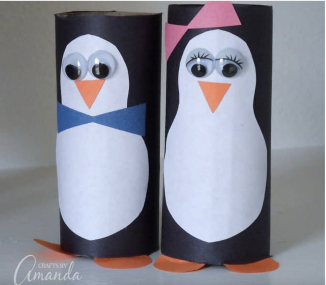 cardboard-tube-penguin