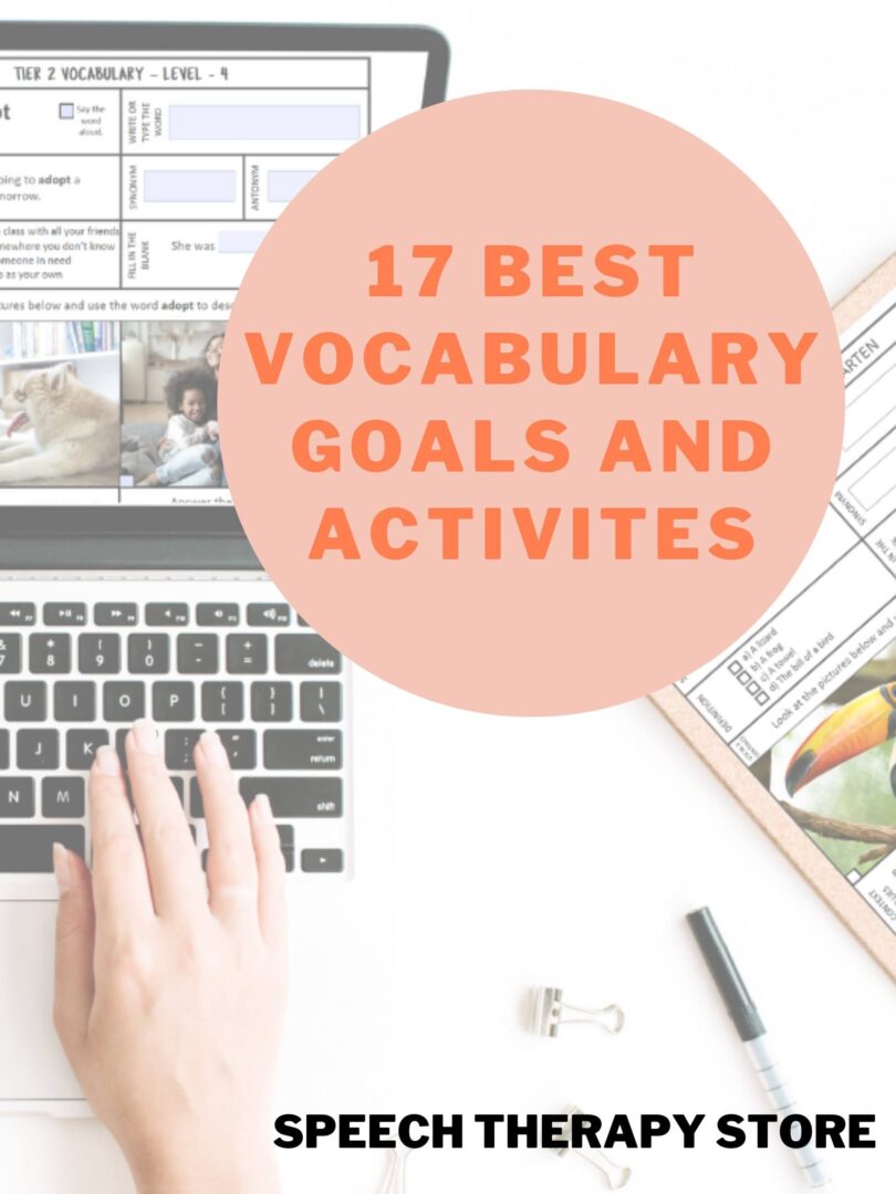 17 Best Vocabulary Goals For Speech Therapy Activities Speech 