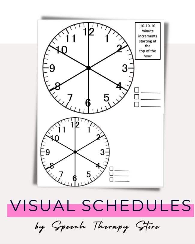 Visual Schedule for Speech Therapy (How to Use Visuals!) - Speech ...